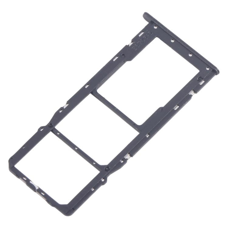 For ZTE Blade A35 SIM Card Tray + SIM Card Tray + Micro SD Card Tray (Black) - For ZTE by buy2fix | Online Shopping UK | buy2fix