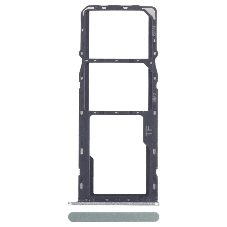 For ZTE Blade A35 SIM Card Tray + SIM Card Tray + Micro SD Card Tray (Green) - For ZTE by buy2fix | Online Shopping UK | buy2fix