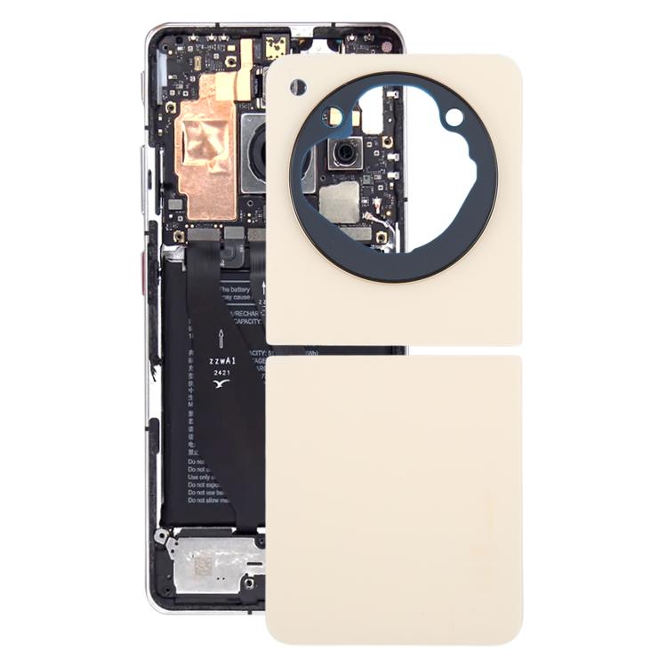 For ZTE Nubia Flip 5G NX724J Back Cover(Gold) - For ZTE by buy2fix | Online Shopping UK | buy2fix