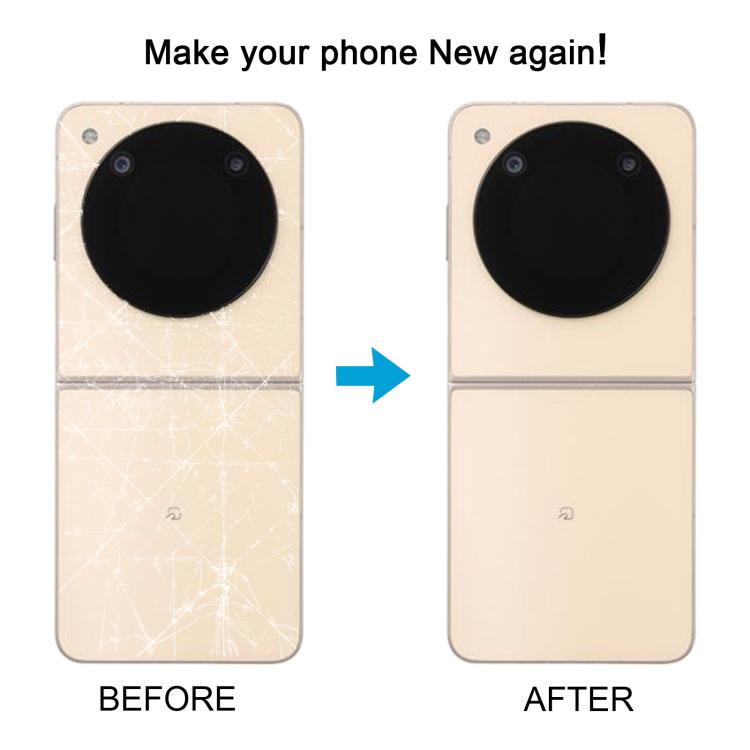 For ZTE Nubia Flip 5G NX724J Back Cover(Gold) - For ZTE by buy2fix | Online Shopping UK | buy2fix