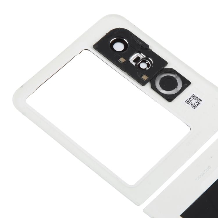 For ZTE Nubia Flip2 5G NX732J Back Cover (White) - For ZTE by buy2fix | Online Shopping UK | buy2fix