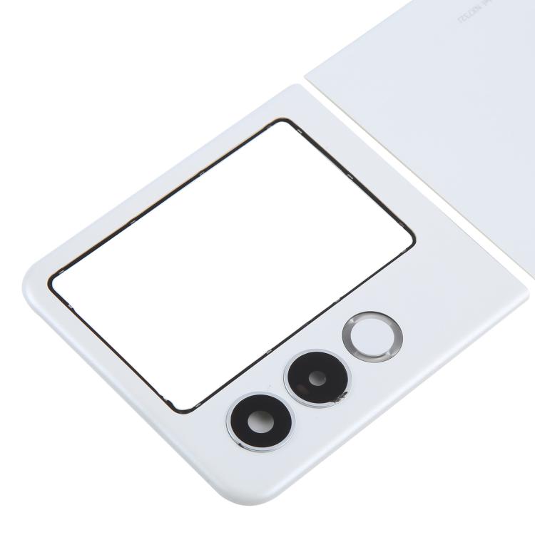 For ZTE Nubia Flip2 5G NX732J Back Cover (White) - For ZTE by buy2fix | Online Shopping UK | buy2fix