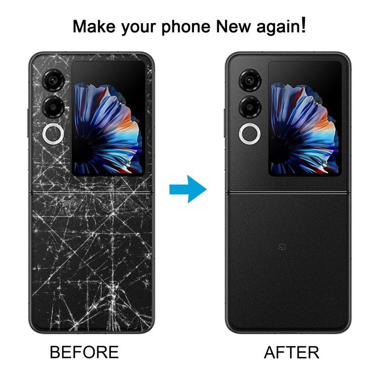 For ZTE Nubia Flip2 5G NX732J Back Cover (White) - For ZTE by buy2fix | Online Shopping UK | buy2fix