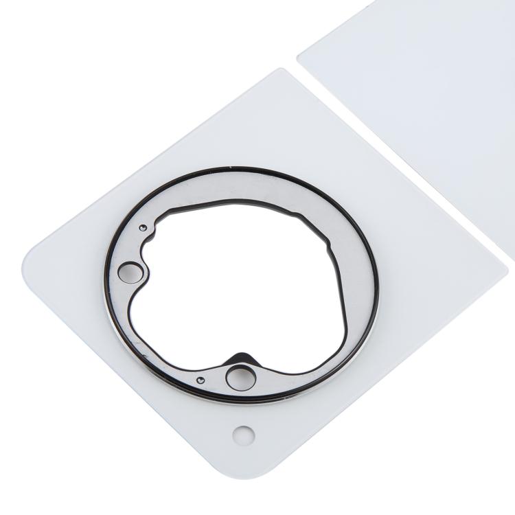 For ZTE Libero Flip 5G A304ZT Glass Back Cover(White) - For ZTE by buy2fix | Online Shopping UK | buy2fix