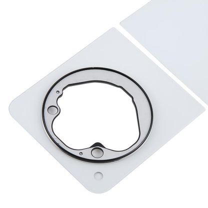 For ZTE Libero Flip 5G A304ZT Glass Back Cover(White) - For ZTE by buy2fix | Online Shopping UK | buy2fix