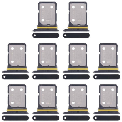 For Realme GT Neo 3 10pcs Original SIM Card Tray + SIM Card Tray (Black) - Card Tray by buy2fix | Online Shopping UK | buy2fix
