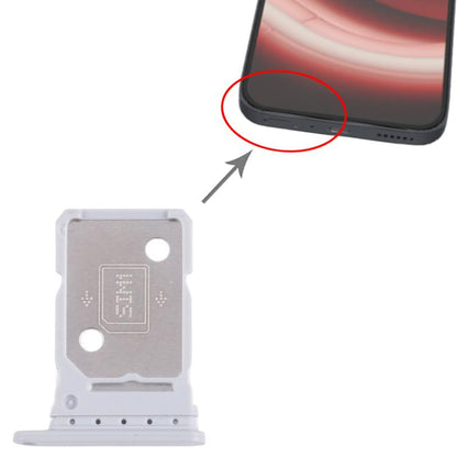 For Nothing Phone 2A SIM Card Tray + SIM Card Tray (Silver) - For Nothing by buy2fix | Online Shopping UK | buy2fix