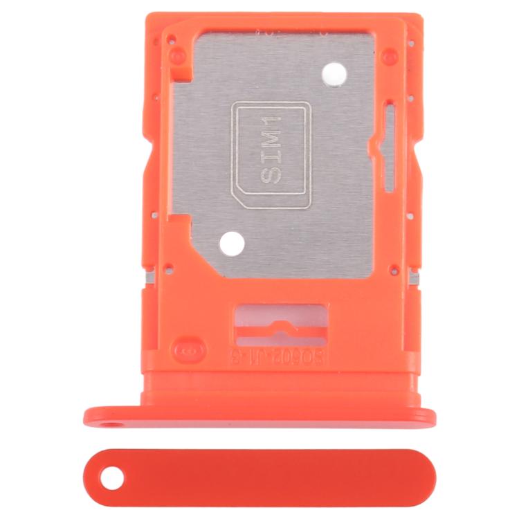 For Nothing Phone CMF Phone 1 SIM Card Tray + SIM / Micro SD Card Tray (Orange) - For Nothing by buy2fix | Online Shopping UK | buy2fix