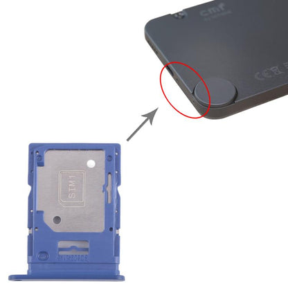 For Nothing Phone CMF Phone 1 SIM Card Tray + SIM / Micro SD Card Tray (Blue) - For Nothing by buy2fix | Online Shopping UK | buy2fix