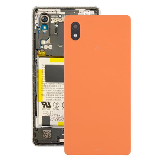 For Sony Xperia Ace III Back Cover with Camera Lens Cover(Orange) - Back Cover by buy2fix | Online Shopping UK | buy2fix