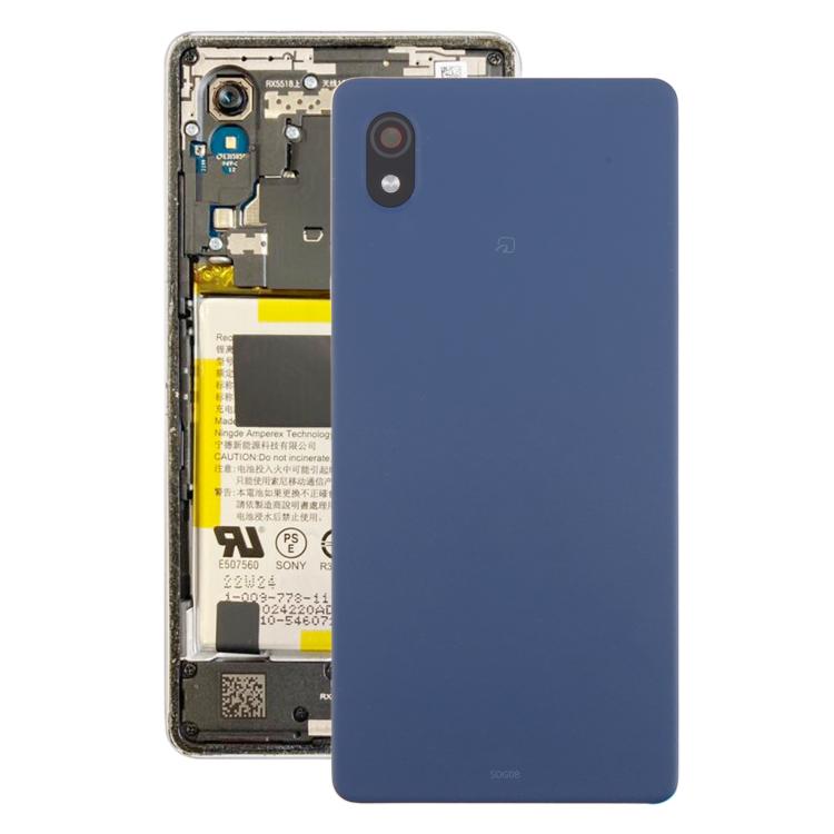 For Sony Xperia Ace III Back Cover with Camera Lens Cover(Blue) - Back Cover by buy2fix | Online Shopping UK | buy2fix