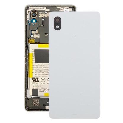 For Sony Xperia Ace III Back Cover with Camera Lens Cover(White) - Back Cover by buy2fix | Online Shopping UK | buy2fix