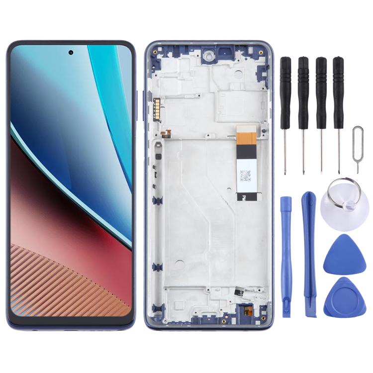 For Motorola Moto G Stylus 2022 4G OEM LCD Screen Digitizer Full Assembly with Frame (Blue) - LCD Screen by buy2fix | Online Shopping UK | buy2fix
