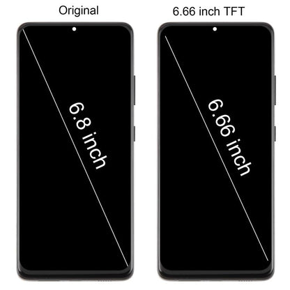 For Samsung Galaxy S21 Ultra SM-G998B 6.66 inch TFT LCD Screen Digitizer Full Assembly with Frame, Not Supporting Fingerprint Identification (Silver) - LCD Screen by buy2fix | Online Shopping UK | buy2fix
