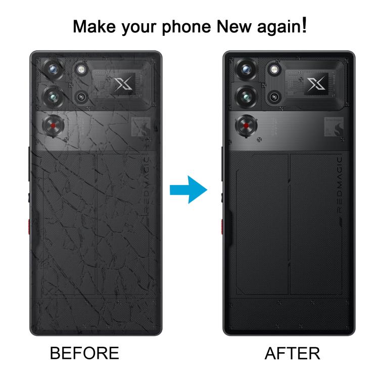 For ZTE nubia RedMagic 10S Pro NX789J Original Glass Back Cover with Camera Lens(Black) - For ZTE by buy2fix | Online Shopping UK | buy2fix