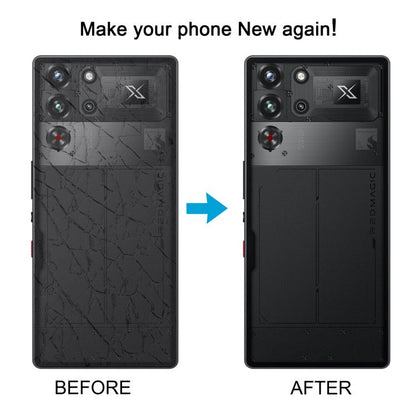 For ZTE nubia RedMagic 10S Pro NX789J Original Glass Back Cover with Camera Lens(Black) - For ZTE by buy2fix | Online Shopping UK | buy2fix