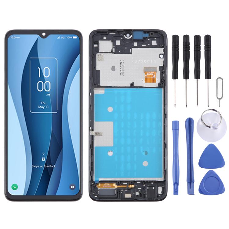 For TCL 40 X 5G T609 OEM LCD Screen Digitizer Full Assembly with Frame - For TCL by buy2fix | Online Shopping UK | buy2fix