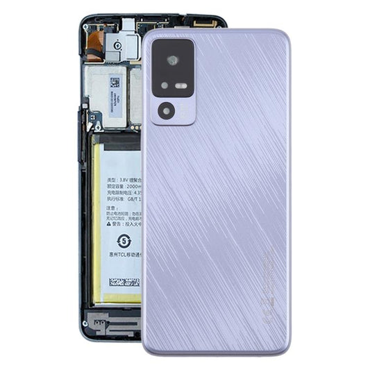 For TCL 40 R T771K Original Back Cover with Camera Lens Cover(Purple) - For TCL by buy2fix | Online Shopping UK | buy2fix