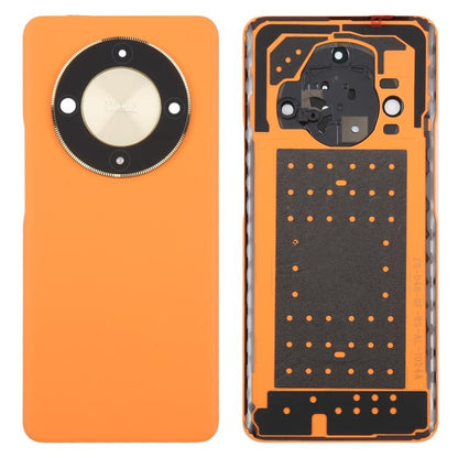 For Honor X9b Back Cover with Camera Lens Cover(Orange) - Back Cover by buy2fix | Online Shopping UK | buy2fix