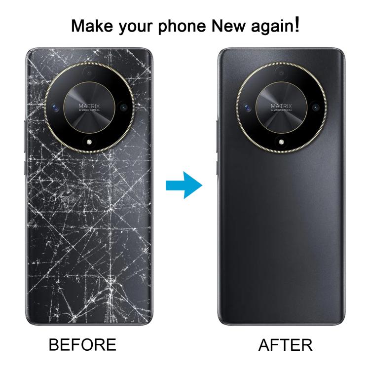 For Honor X9b Back Cover with Camera Lens Cover(Blue) - Back Cover by buy2fix | Online Shopping UK | buy2fix