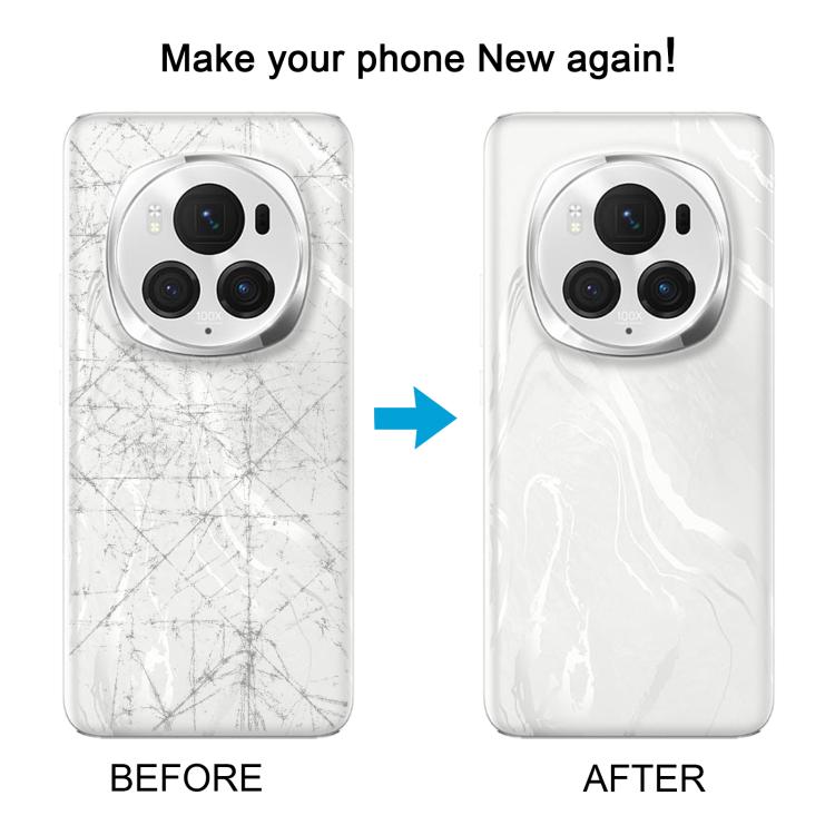 For Honor Magic6 Back Cover with Camera Lens Cover(White) - Back Cover by buy2fix | Online Shopping UK | buy2fix