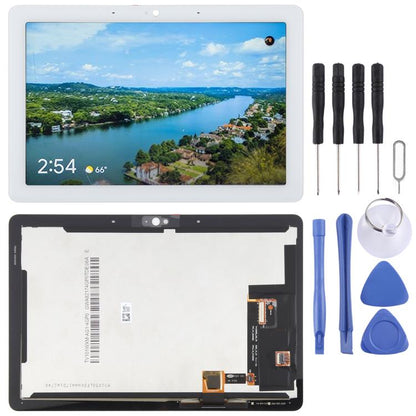 For Google Nest HUB Max Original LCD Screen with Digitizer Full Assembly (White) - LCD Screen by buy2fix | Online Shopping UK | buy2fix