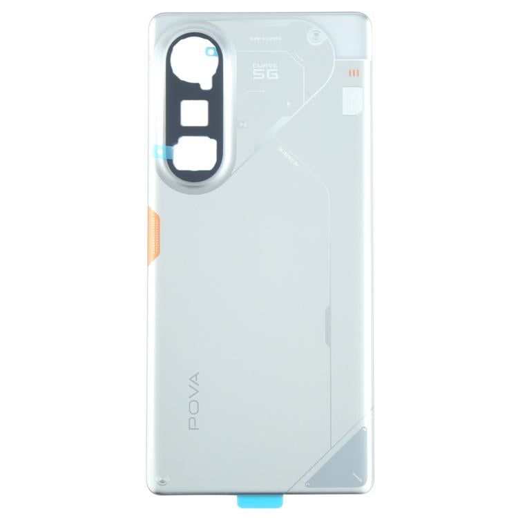For Tecno Pova Curve 5G LJ8k Original Back Cover(Silver) - Back Cover by buy2fix | Online Shopping UK | buy2fix