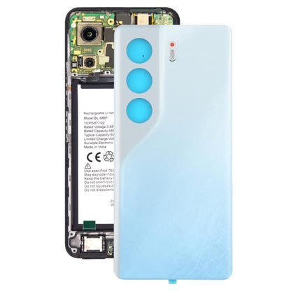 For Tecno Camon 40 4G CM5 Original Back Cover(White) - Back Cover by buy2fix | Online Shopping UK | buy2fix