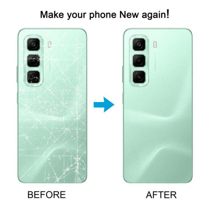 For Infinix Hot 50 5G X6720 Original Back Cover(Blue) - Back Cover by buy2fix | Online Shopping UK | buy2fix