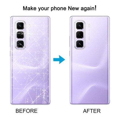 For Infinix Hot 50 Pro+ 4G X6880 Original Back Cover(Black) - Back Cover by buy2fix | Online Shopping UK | buy2fix