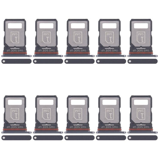 For Motorola Moto S30 Pro 10pcs Original SIM Card Tray + SIM Card Tray (Black) - Card Socket by buy2fix | Online Shopping UK | buy2fix