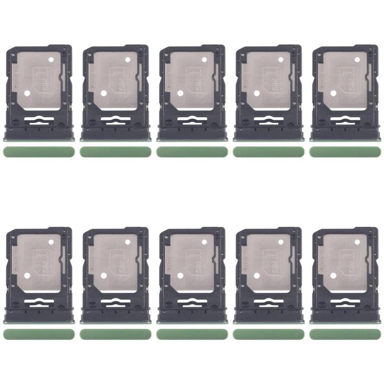 For Motorola Edge 60 10pcs Original SIM Card Tray + SIM Card Tray / Micro SD Card Tray (Green) - Card Socket by buy2fix | Online Shopping UK | buy2fix