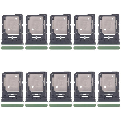 For Motorola Edge 60 10pcs Original SIM Card Tray + SIM Card Tray / Micro SD Card Tray (Green) - Card Socket by buy2fix | Online Shopping UK | buy2fix