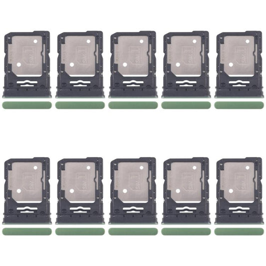 For Motorola Edge 60 10pcs Original SIM Card Tray + SIM Card Tray / Micro SD Card Tray (Green) - Card Socket by buy2fix | Online Shopping UK | buy2fix