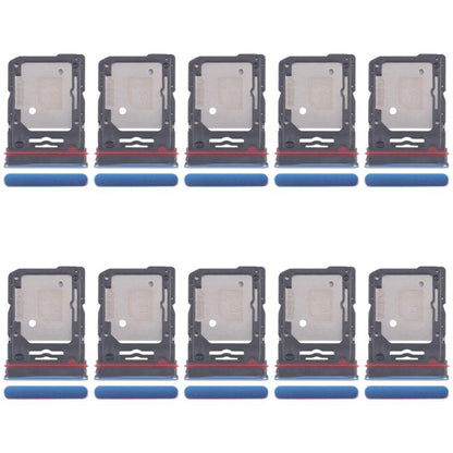 For Motorola Edge 60 10pcs Original SIM Card Tray + SIM Card Tray / Micro SD Card Tray (Blue) - Card Socket by buy2fix | Online Shopping UK | buy2fix