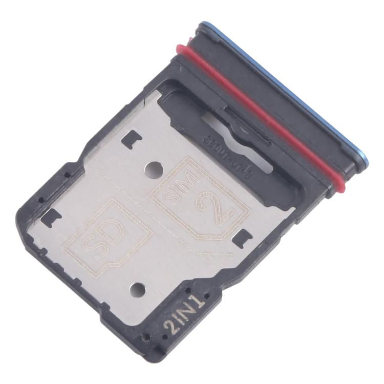 For Motorola Edge 60 10pcs Original SIM Card Tray + SIM Card Tray / Micro SD Card Tray (Blue) - Card Socket by buy2fix | Online Shopping UK | buy2fix