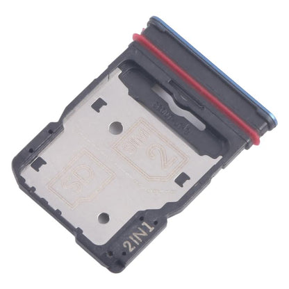 For Motorola Edge 60 10pcs Original SIM Card Tray + SIM Card Tray / Micro SD Card Tray (Blue) - Card Socket by buy2fix | Online Shopping UK | buy2fix