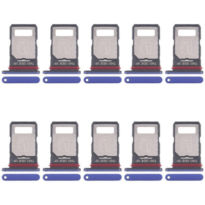 For Motorola Edge 60 Pro 10pcs Original SIM Card Tray + SIM Card Tray (Blue) - Card Socket by buy2fix | Online Shopping UK | buy2fix