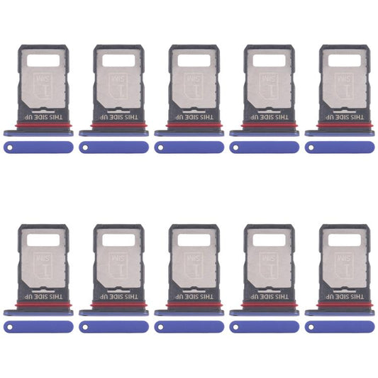 For Motorola Edge 60 Pro 10pcs Original SIM Card Tray + SIM Card Tray (Blue) - Card Socket by buy2fix | Online Shopping UK | buy2fix