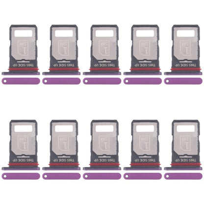 For Motorola Edge 60 Pro 10pcs Original SIM Card Tray + SIM Card Tray (Purple) - Card Socket by buy2fix | Online Shopping UK | buy2fix