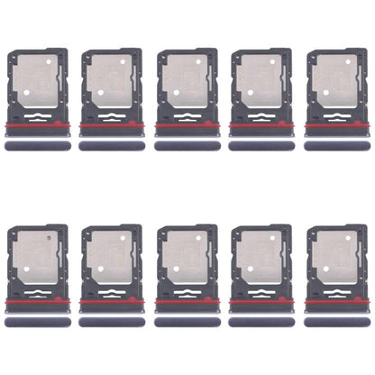 For Motorola Edge 60 Fusion 10pcs Original SIM Card Tray + SIM Card Tray / Micro SD Card Tray (Blue) - Card Socket by buy2fix | Online Shopping UK | buy2fix