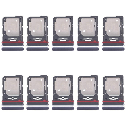 For Motorola Edge 60 Fusion 10pcs Original SIM Card Tray + SIM Card Tray / Micro SD Card Tray (Blue) - Card Socket by buy2fix | Online Shopping UK | buy2fix
