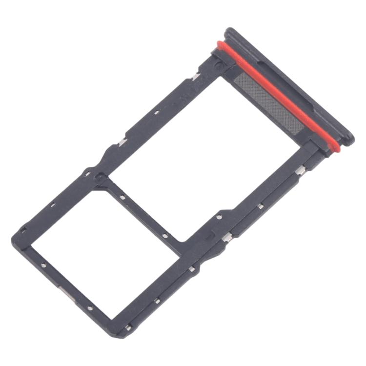 For Motorola Moto G56 10pcs Original SIM Card Tray + Micro SD Card Tray (Black) - Card Socket by buy2fix | Online Shopping UK | buy2fix