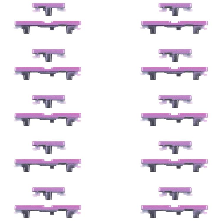 For Motorola G96 10pairs Power Button and Volume Control Button (Purple) - Others by buy2fix | Online Shopping UK | buy2fix