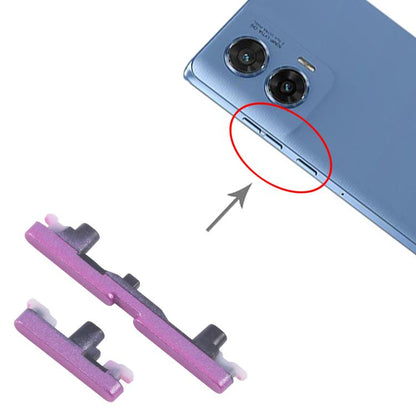 For Motorola G96 10pairs Power Button and Volume Control Button (Purple) - Others by buy2fix | Online Shopping UK | buy2fix