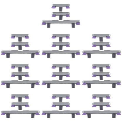 For Motorola Edge 60 Pro 10pairs Power Button and Volume Control Button (Grey) - Others by buy2fix | Online Shopping UK | buy2fix