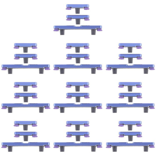 For Motorola Edge 60 Pro 10pairs Power Button and Volume Control Button (Blue) - Others by buy2fix | Online Shopping UK | buy2fix