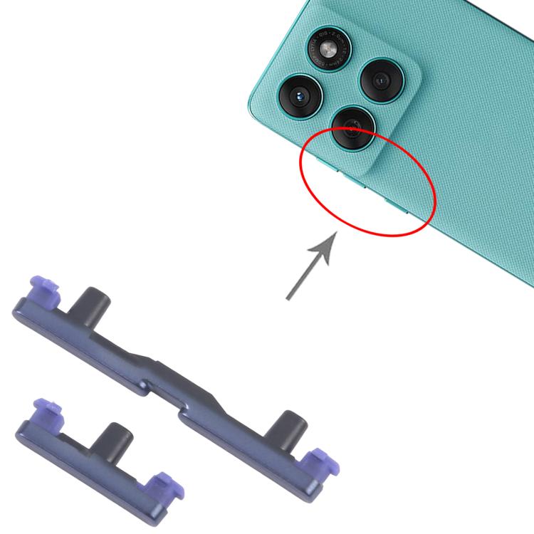 For Motorola Edge 60 Fusion 10pairs Power Button and Volume Control Button (Blue) - Others by buy2fix | Online Shopping UK | buy2fix