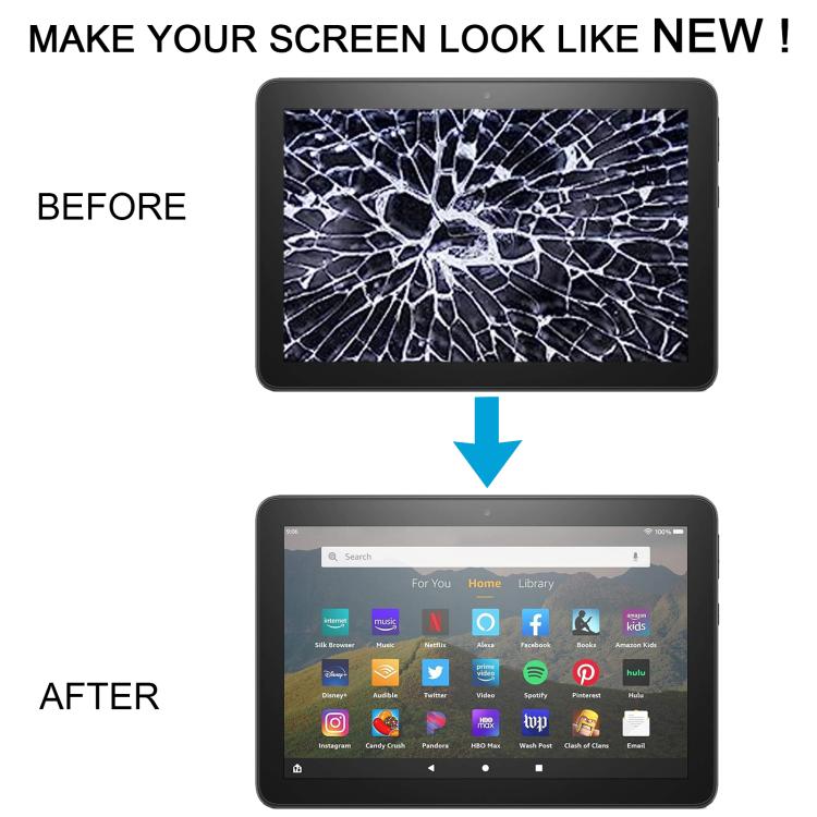 For Amazon Kindle Fire HD 8 12th Gen 2022 R2SP8T LCD Screen with Digitizer Full Assembly (Black) - For Amazon by buy2fix | Online Shopping UK | buy2fix