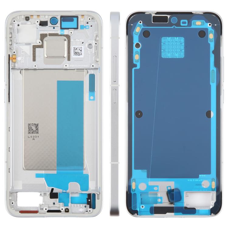 For Xiaomi Redmi Turbo 4 Pro Original Front Housing LCD Frame Bezel Plate (Silver) - Frame Bezel Plate by buy2fix | Online Shopping UK | buy2fix